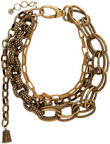 Thumbnail for your product : Alexander McQueen Gold Multi Chain Necklace