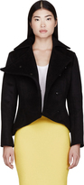 Thumbnail for your product : Thierry Mugler Black Wool Exaggerated Peacoat