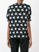 Thumbnail for your product : Stella McCartney swan print skirt blouse