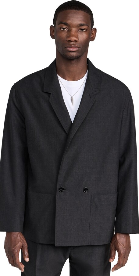 ジャケット・アウター lemaire belted DB jacket iron grey Workwear DB Jacket
