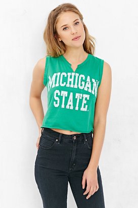 Urban Outfitters Michigan State Cropped Muscle Tee
