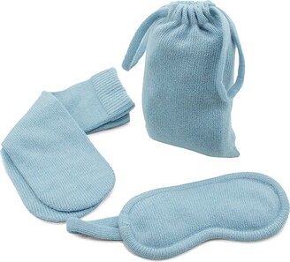 Portolano 3-Piece Cashmere Socks, Eyemask & Bag Set