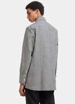 Thumbnail for your product : Wales Bonner Isaiah Checked Patch Pocket Shirt in Black and White