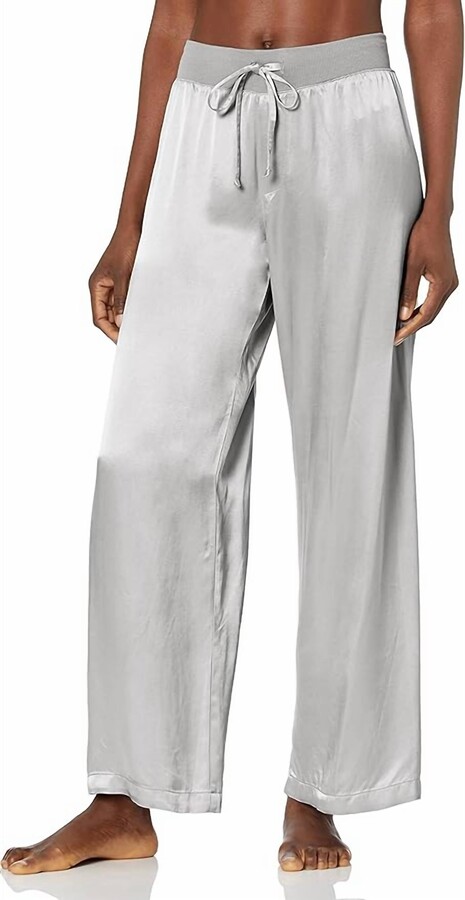 PJ Harlow Jolie Satin Pants In Dark Silver