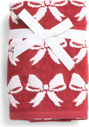 TJMAXX 2Pk All Over Bows Hand Towels, Cotton