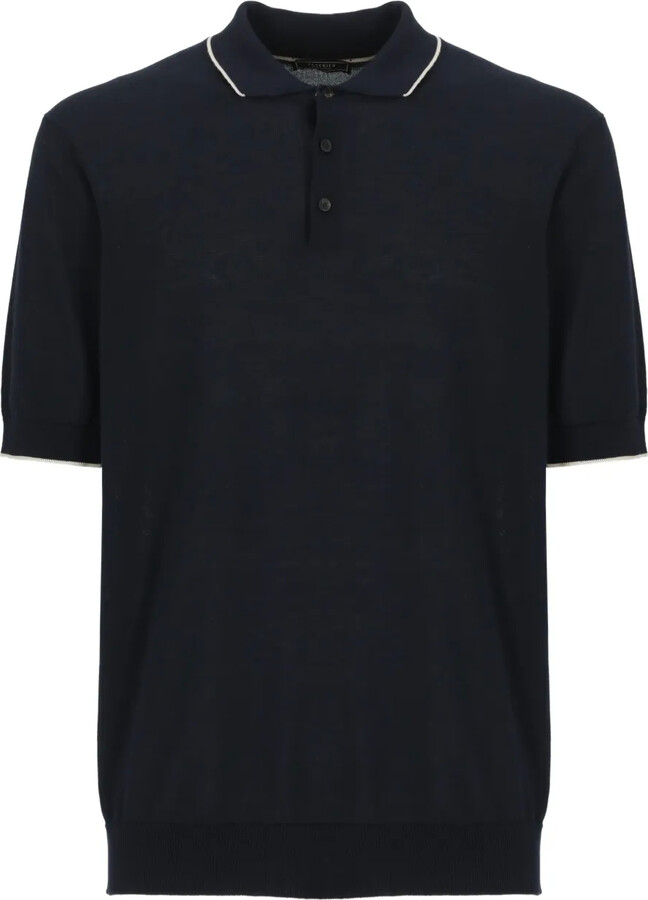 Peserico Short-Sleeve Cotton Polo Shirt