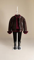 Thumbnail for your product : Burberry Shearling Bomber Jacket