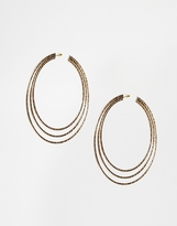 Thumbnail for your product : ASOS XL Triple Hoop Earrings