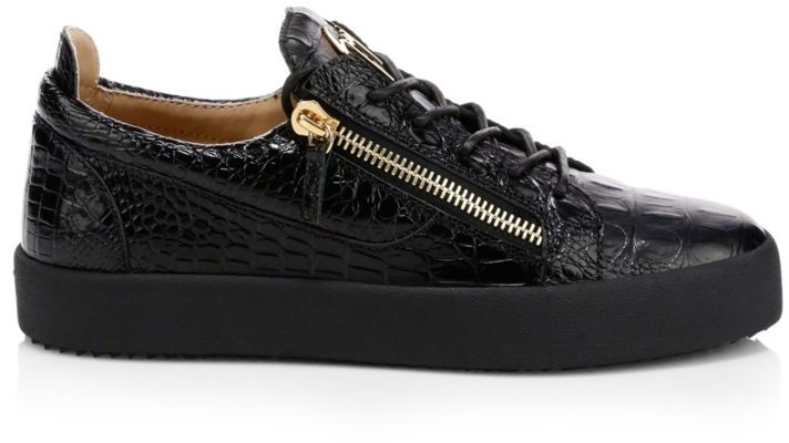 giuseppe zanotti croc sneakers