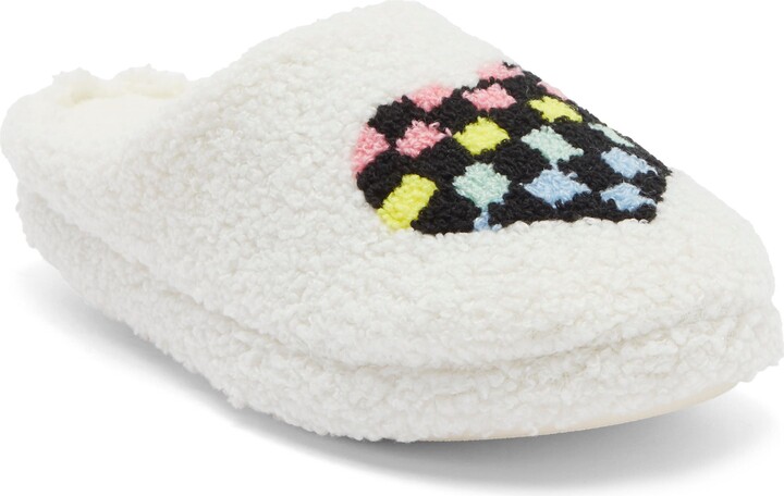 Joe Boxer Heart Faux Shearling Slipper