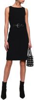 Thumbnail for your product : Moschino Belted Wool-blend Crepe Dress