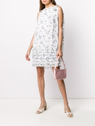 Be Blumarine Floral-Print Ruffled Dress