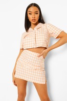 Thumbnail for your product : boohoo Gingham Mini Skirt