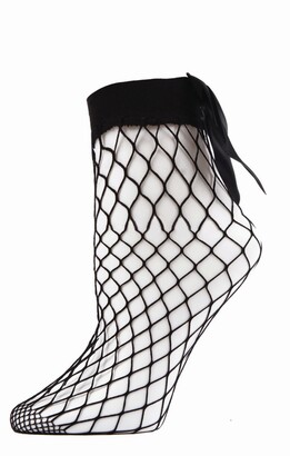 Me Moi Bow Maxi Net Women's Anklet Socks