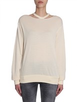 Thumbnail for your product : Ben Taverniti Unravel Project Cut Out Round Collar Sweatshirt