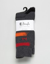 Thumbnail for your product : Pringle Socks In 3 Pack With Stripe In Black