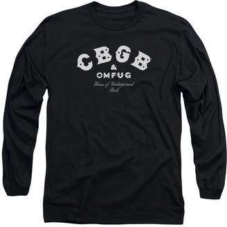 CBGB Mens Classic Logo Long Sleeve T-Shirt