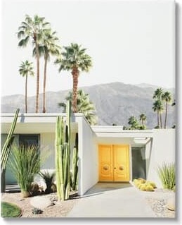 Stupell Industries Palm Springs House Photography Canvas Wall Art