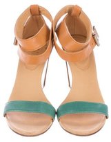 Thumbnail for your product : Maison Margiela Leather Wedge Sandals