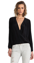 Thumbnail for your product : Heartloom Bryce Silk Wrap Top