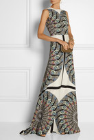 Thumbnail for your product : Etro Embellished printed crepe gown