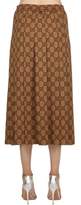 Thumbnail for your product : Gucci Gg Print Pleated Jersey Skirt
