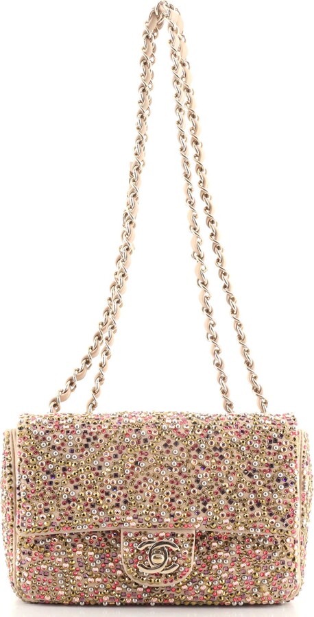 Chanel CC Flap Bag Crystal Embellished Goatskin Mini - ShopStyle