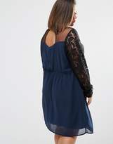 Thumbnail for your product : Junarose Plus Tiva Dress With Lace Top