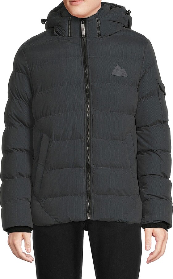 Point Zero by Maurice Benisti Faux Fur Torso Hooded Puffer Jacket