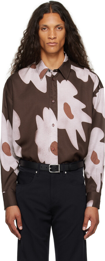 Paul Smith Brown Oversized Shirt