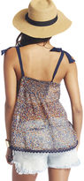 Thumbnail for your product : Wet Seal Tie Strap Floral Chiffon Tank