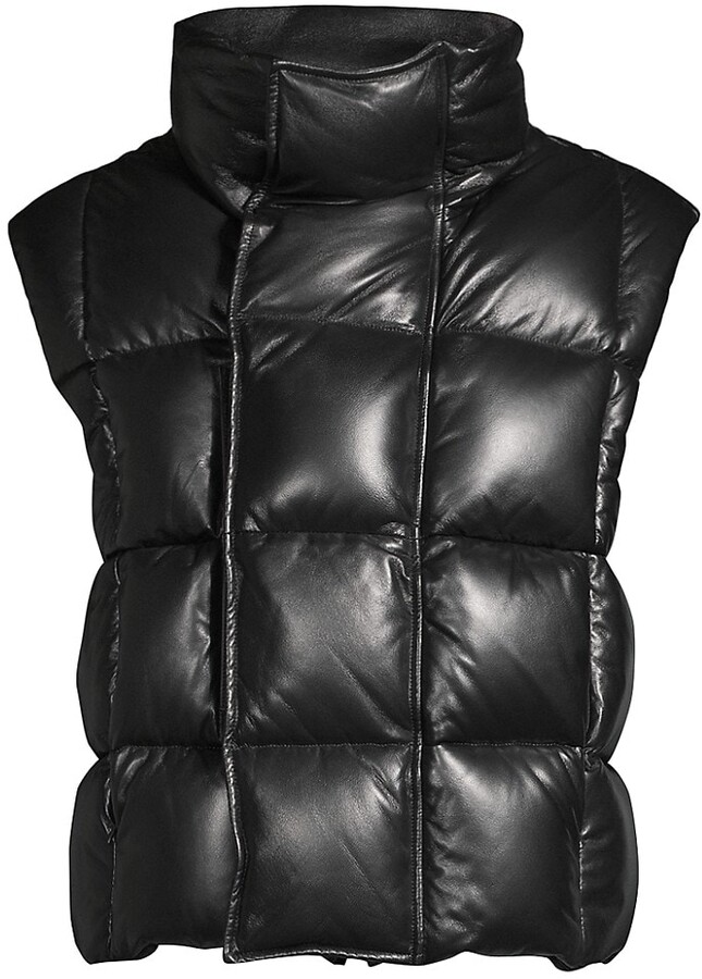 Givenchy Quilted Leather Puffer Vest - ShopStyle