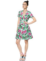 Thumbnail for your product : Antonio Marras Floral Print Ruffled Cotton Poplin Dress