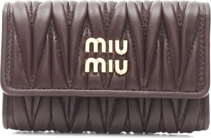 小物 Miu Miu leather studs key case 小物 MIUMIU studs leather key case Miu Miu Dusty Pink Croc