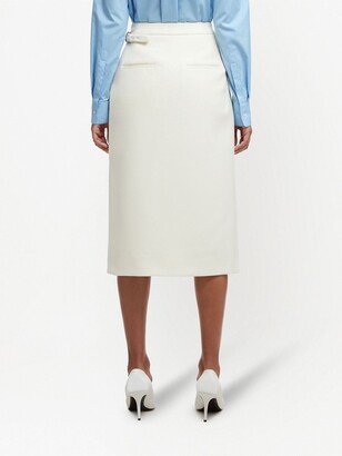 Wardrobe NYC Merino Wool Wrap Skirt