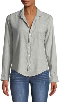 Frank And Eileen Barry Button-Front Long-Sleeve Cotton Shirt