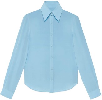 Gucci Silk crepe de chine formal shirt - ShopStyle