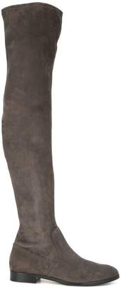 Sergio Rossi flat thigh high boots