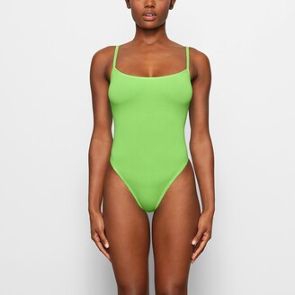 SKIMS Green Fits Everybody High Neck Bodysuit - ShopStyle