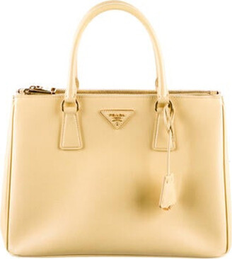 Prada White Galleria Saffiano Leather Medium Top Handle Shoulder Bag, 2020.