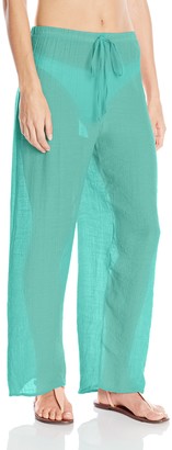 Pure Style Girlfriends Women's Rayon Feather Light Cover Up Pants