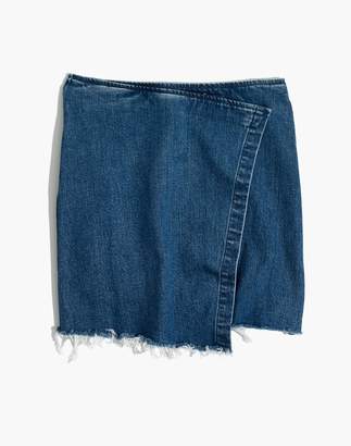 Madewell Denim Wrap Mini Skirt