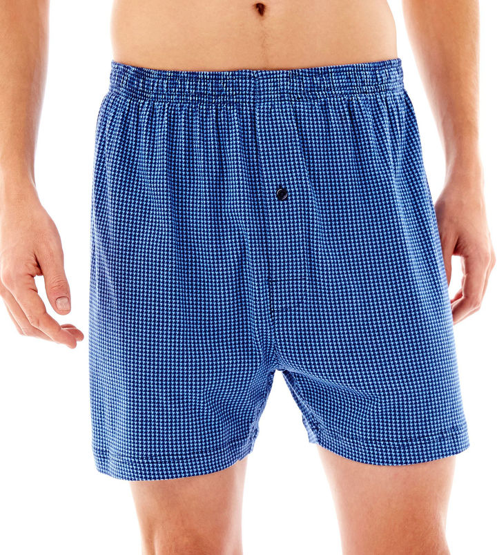 JCPenney Stafford Knit Cotton Boxers - ShopStyle