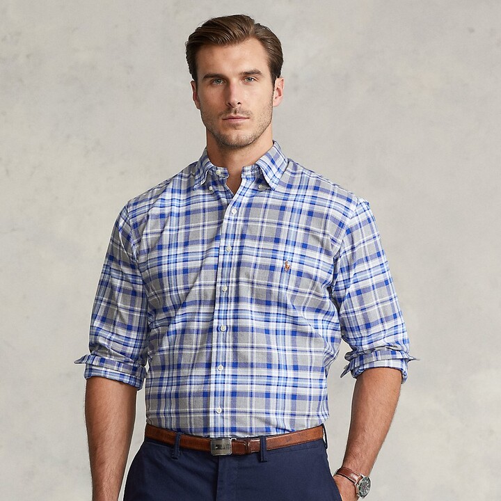 Polo Ralph Lauren Blue Plaid Men's Shirts | Shop the world's 