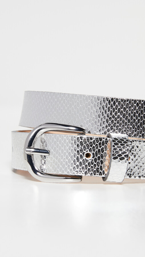 womens silver belt