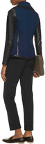 Thumbnail for your product : Vince Leather-trimmed wool-blend bouclé jacket