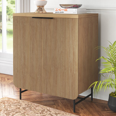 Willa Arlo Interiors Ludlow Reeded 2-Door Accent Cabinet