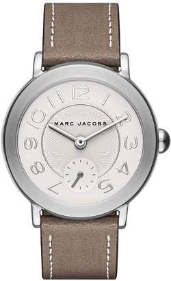 Marc Jacobs 'Riley' Leather Strap Watch, 36mm