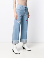 Thumbnail for your product : VIVETTA Cropped Flared Trousers
