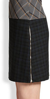 Thumbnail for your product : Band Of Outsiders Mixed Plaid Sheath Dress